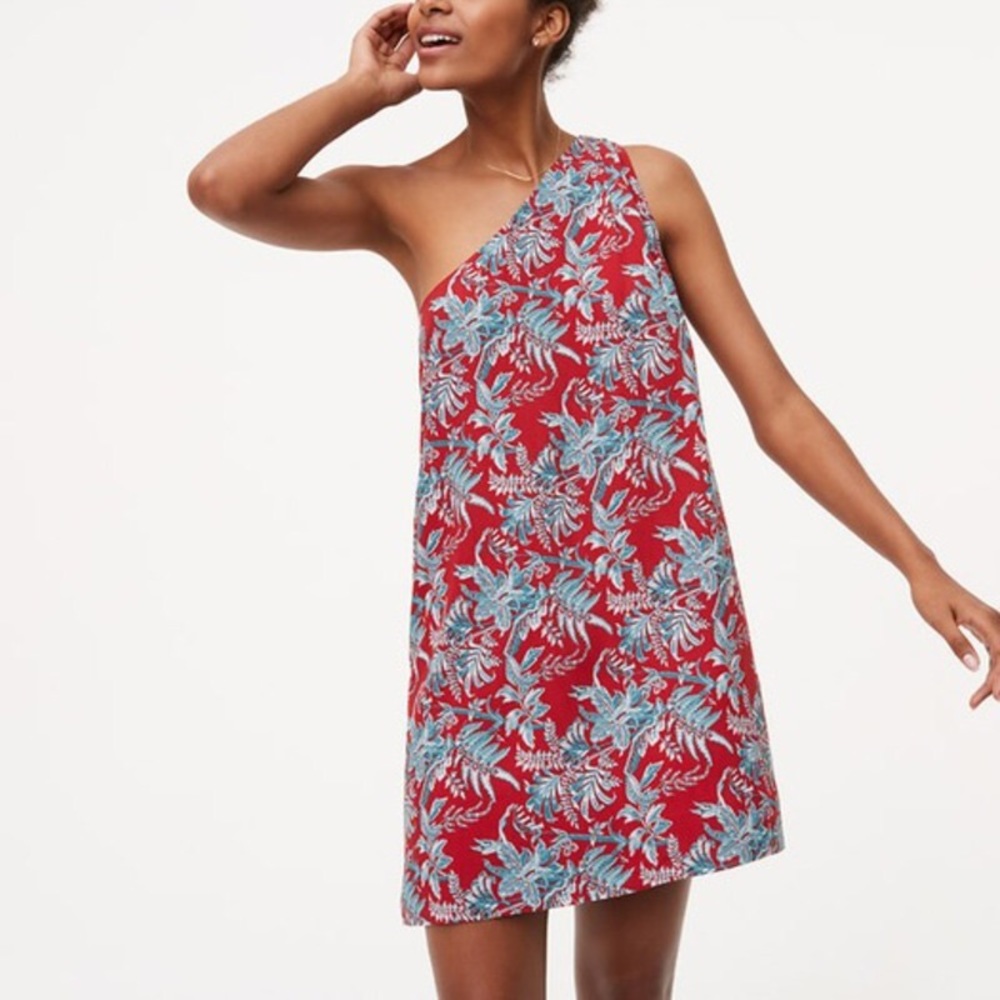 Loft Iris One Shoulder Dress